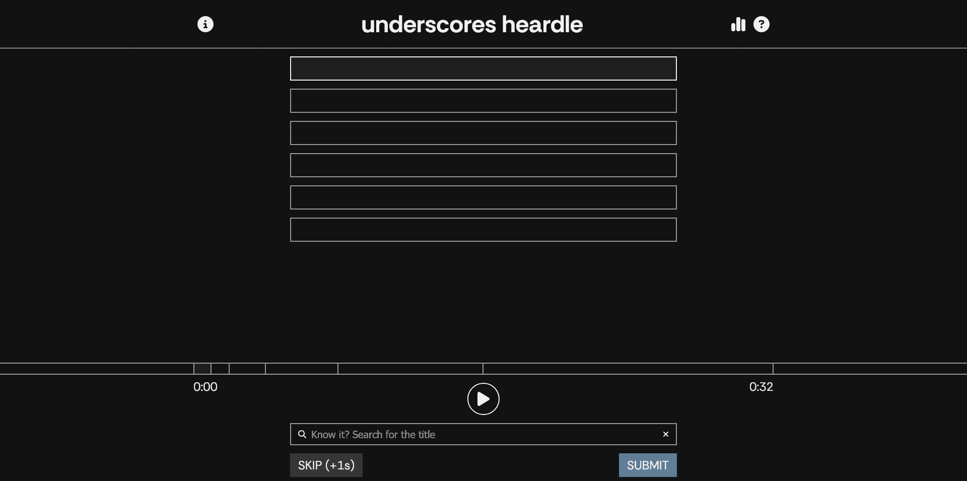 Underscores Heardle image